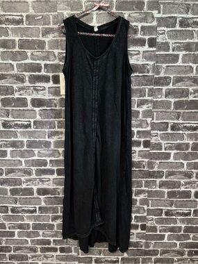 Daily Practice by Anthropologie Lounge Midi Dress washed black